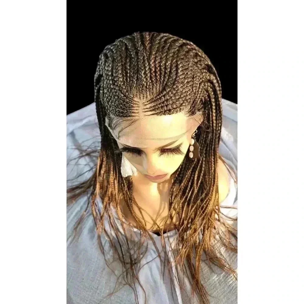 Stunning Handmade Braided Wigs, Luxurious, # 2/30 Ombre Box Braid Lace Long NWT!